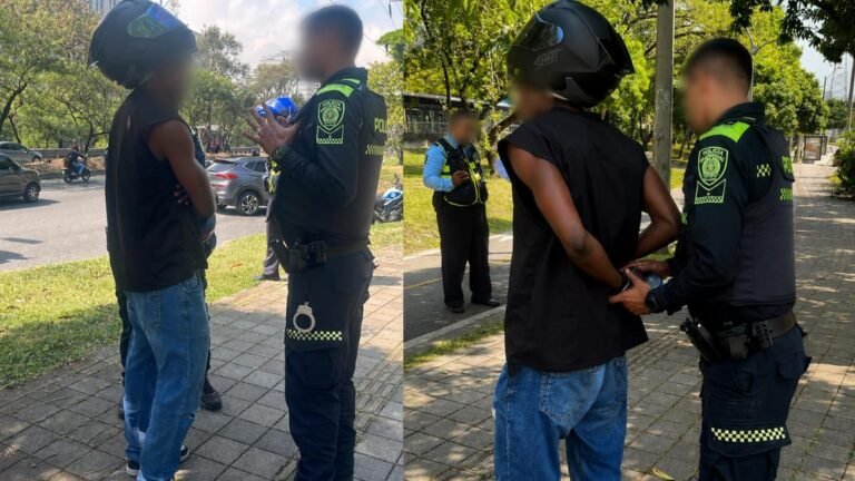 Capturan a hombre que agredió a un agente de tránsito durante operativo en Medellín