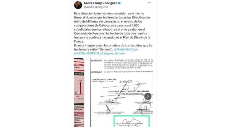 Denuncian presuntos retiros de militares y cuestionan decisiones del Comando de Personal del Ejército