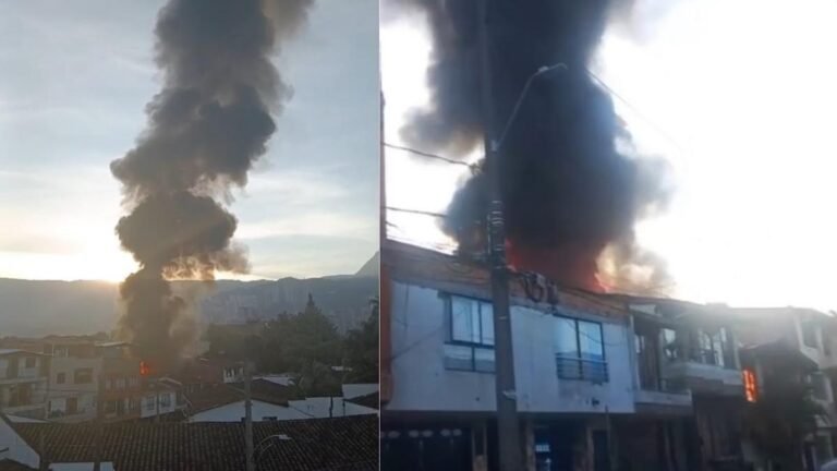 Bomberos atiendieron incendio estructural en una vivienda de Barrio Antioquia
