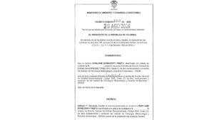 Abelardo De La Espriella nombra nuevo director del Ideam