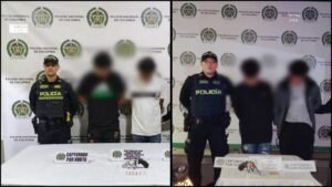 Cámaras y reacción policial permitieron frustrar dos hechos de hurto en Medellín: 4 personas fueron capturadas