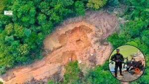 Desmantelan dos unidades de minería ilegal en San Carlos: incautaron maquinaria y 800 galones de combustible