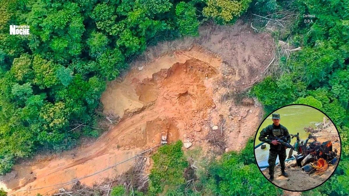 Desmantelan dos unidades de minería ilegal en San Carlos: incautaron maquinaria y 800 galones de combustible