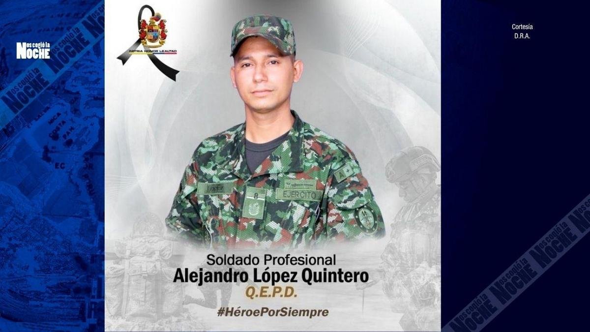 Ataque con explosivos lanzados desde un dron deja un soldado muerto y tres heridos en Cauca