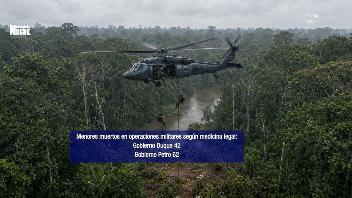 En el Gobierno de Gustavo Petro 62 niños murieron en operaciones militares y en el de Duque 42