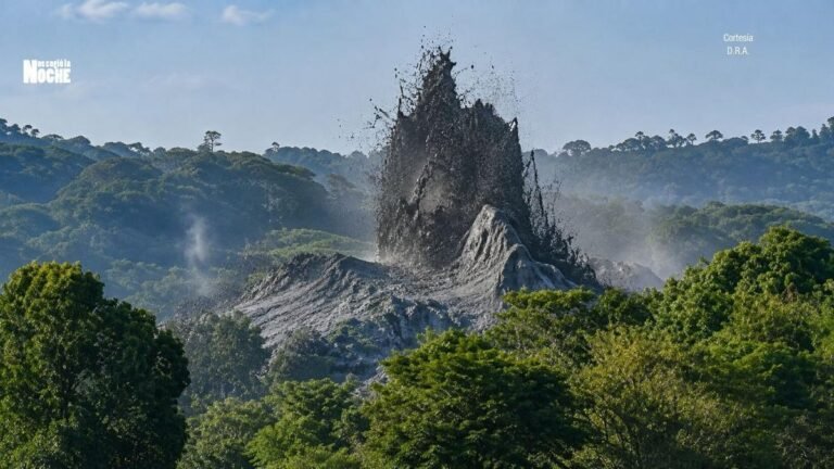 Actividad de Volcán de lodo en Urabá obligó a la evacuación de algunas familias