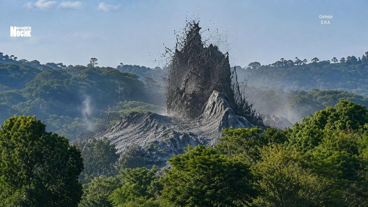 Actividad de Volcán de lodo en Urabá obligó a la evacuación de algunas familias