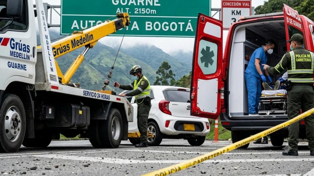 Sin ambulancias ni grúas de la concesión: Guarne activa plan de emergencia para proteger a los usuarios de la Autopista Medellín-Bogotá
