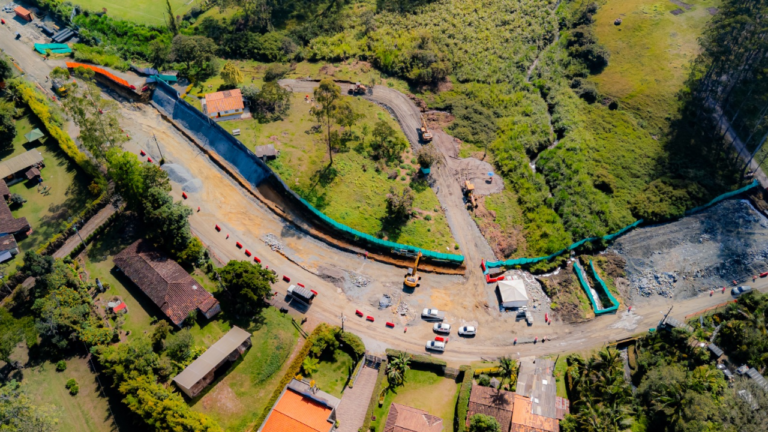 Inician nuevas obras en la vía Llanogrande–Canadá: habrá paso controlado desde este 3 de agosto