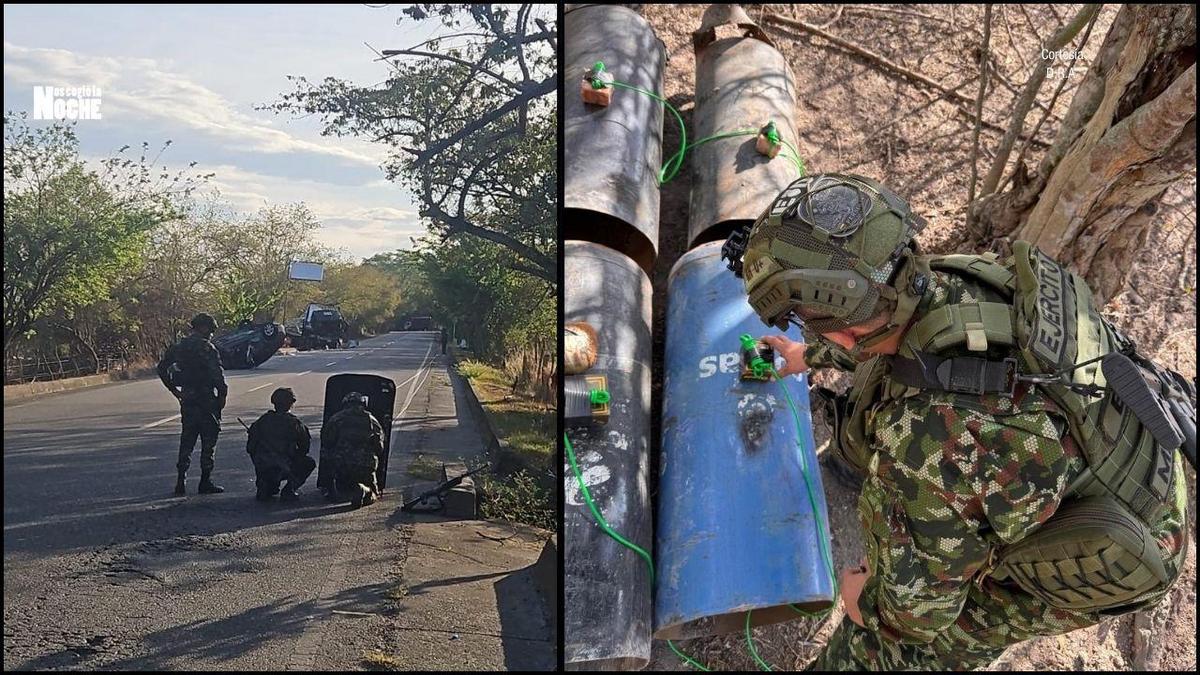 Neutralizan cinco explosivos en la vía Panamericana y evitan una posible tragedia en Cauca