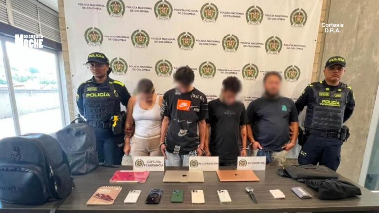Cámaras de seguridad permitieron capturar a seis personas señaladas de participar en dos hurtos