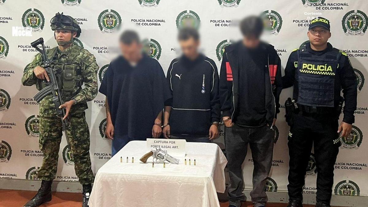 Tres hombres fueron capturados tras una balacera reportada en zona urbana de Urrao