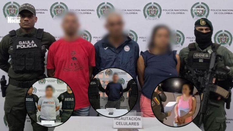 Los seis capturado recaudarían hasta 200 millones al mes en extorsiones en Antioquia