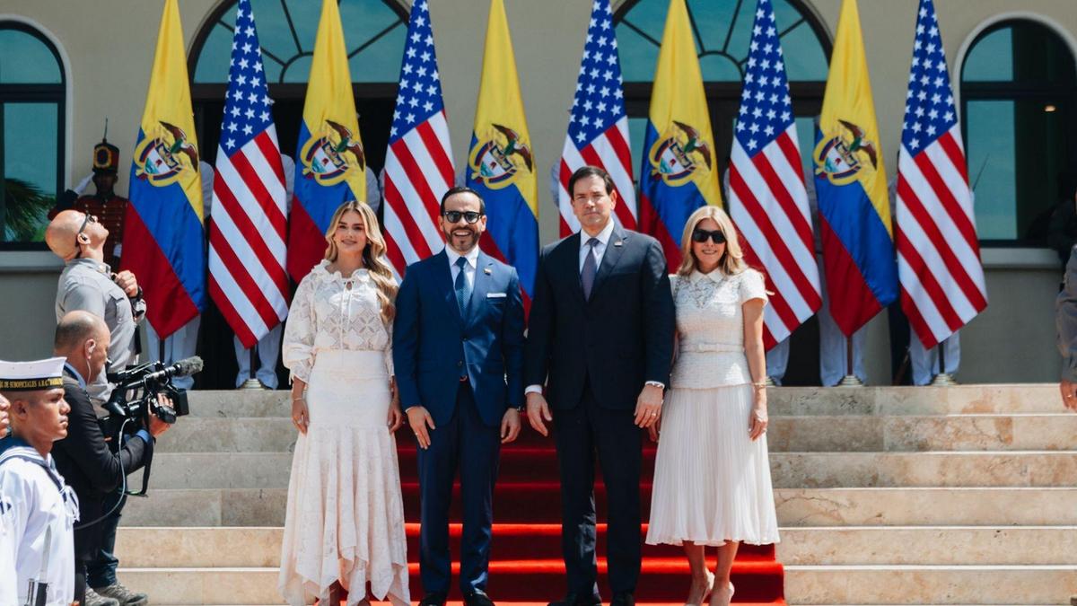 Estas son las primeras imágenes de Marco Rubio y el presidente Abelardo en Baranquilla