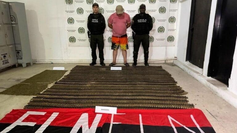Golpe a la logística del ELN: capturan a presunto integrante con casi 5.000 municiones en Aguachica