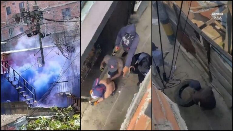 Tensión en Manrique: enfrentamientos y conatos de incendio durante segundo día de desalojos