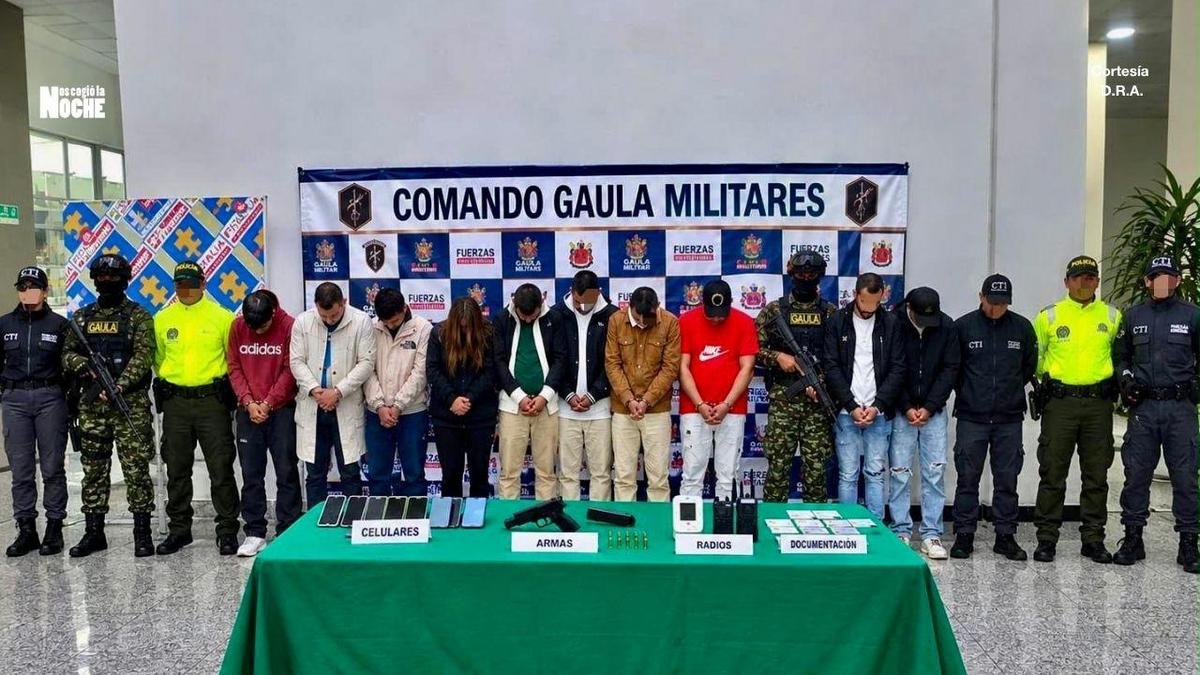 Desarticulan a ‘Los Pinchallantas’: 11 capturados por presuntos secuestros y robos en vías de Bogotá