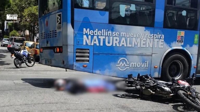En Manrique, un motociclista se mató al estrellarse contra un pesado vehículo