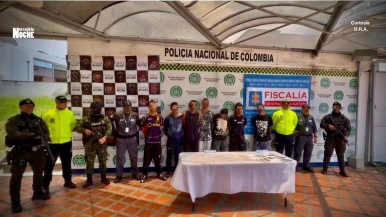 Golpe a ‘La Cordillera’ en Risaralda: siete capturados con bazuco y $2 millones