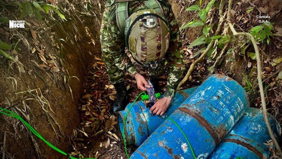 Intentaron atacar a la comunidad de Tibú con este peligroso dispositivo: la Fuerza Pública lo neutralizó
