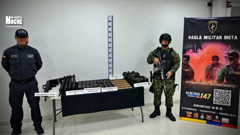 Esto tenía el arsenal del GAO-r 53, escondido en zona rural de Puerto Gaitán, que encontró el Ejército
