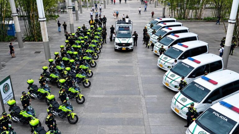 $9.784 millones para perseguir al crimen: así es la nueva flota que recibe la Policía en Medellín