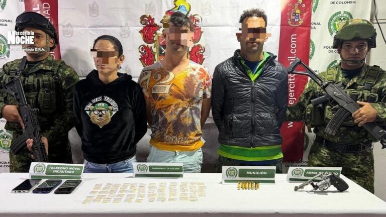 El operativo en Amalfi que terminó con tres capturas y el hallazgo de presunta droga