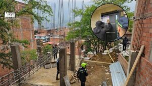 Un operativo en este barrio de Bello terminó con el sellamiento de 10 construcciones