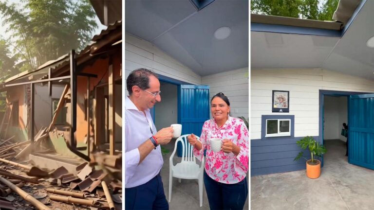 «Le cumplimos a doña Nolby»: en solo 11 días reconstruyeron la casa de una caficultora en Quindío tras el terremoto