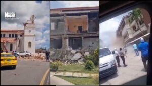 Estas son las primeras imágenes de las estructuras colapsadas por el terremoto en Panamá