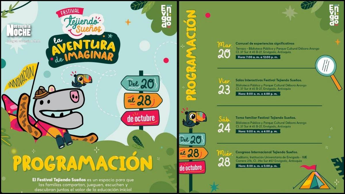 ¿Qué hacer con los niños en Envigado? Estas son las próximas actividades del Festival Tejiendo Sueños