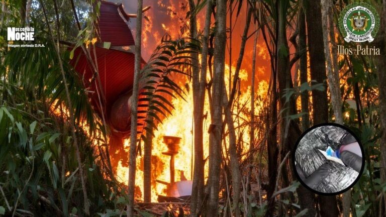 Destruyeron al ELN un laboratorio de cocaína que producía hasta 3 toneladas al mes