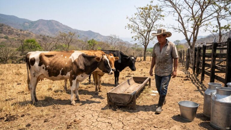 El fenómeno de El Niño amenaza la producción de leche y podría encarecer los alimentos en Colombia