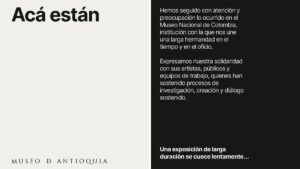 Museo de Antioquia responde al retiro de obras en Bogotá: «Acá están»