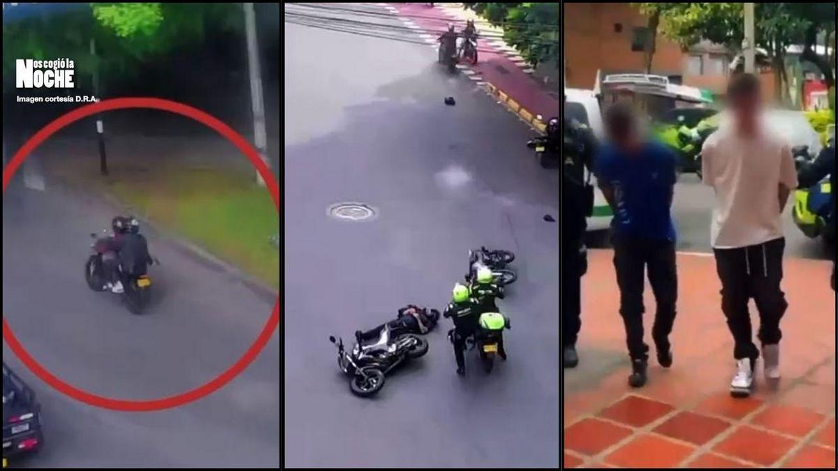 Por robar talonarios creyendo que eran fajos de billetes, dos presuntos fleteros fueron capturados en Medellín