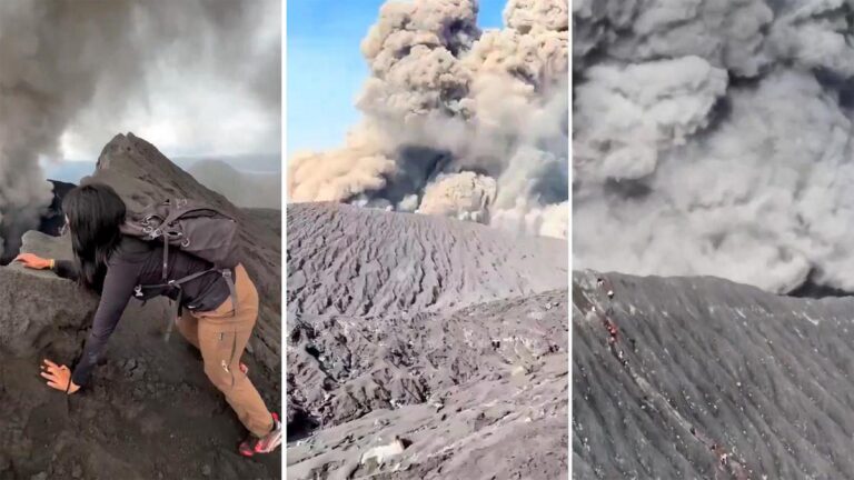 Tragedia en Indonesia: tres excursionistas murieron tras una erupción del volcán Dukono