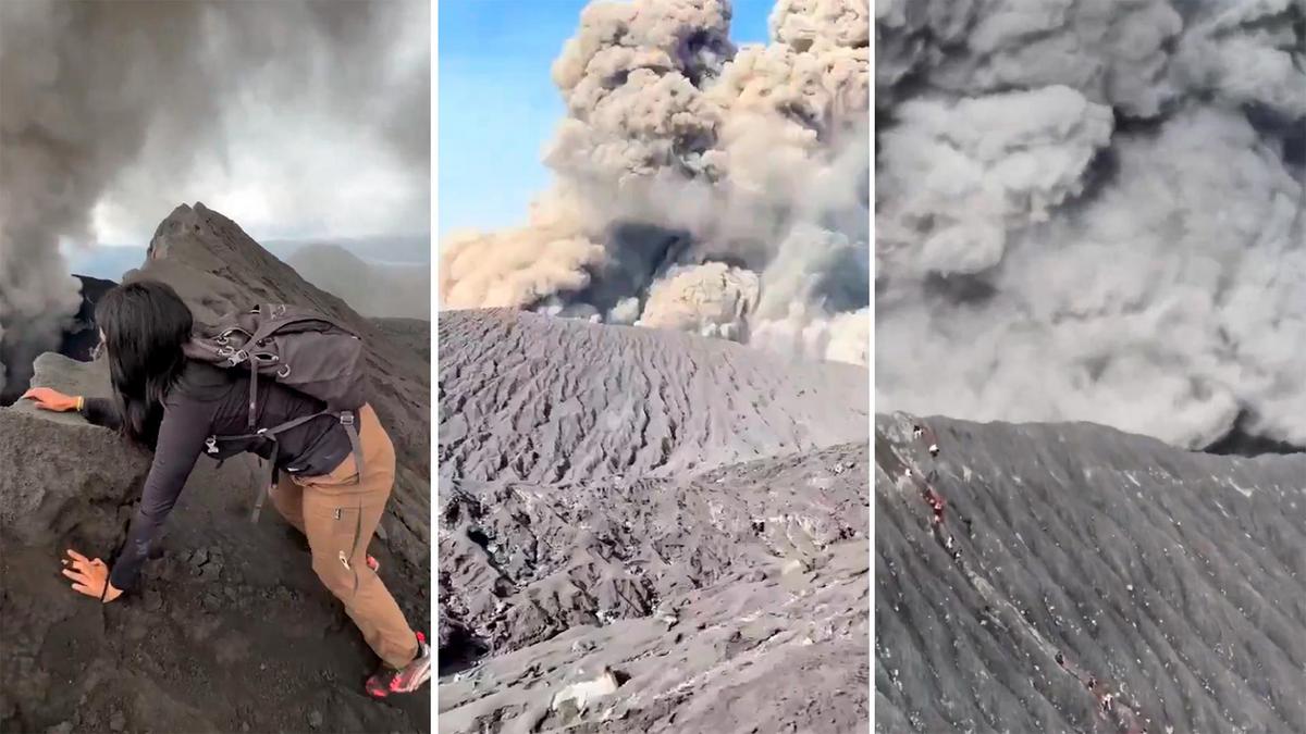Tragedia en Indonesia: tres excursionistas murieron tras una erupción del volcán Dukono