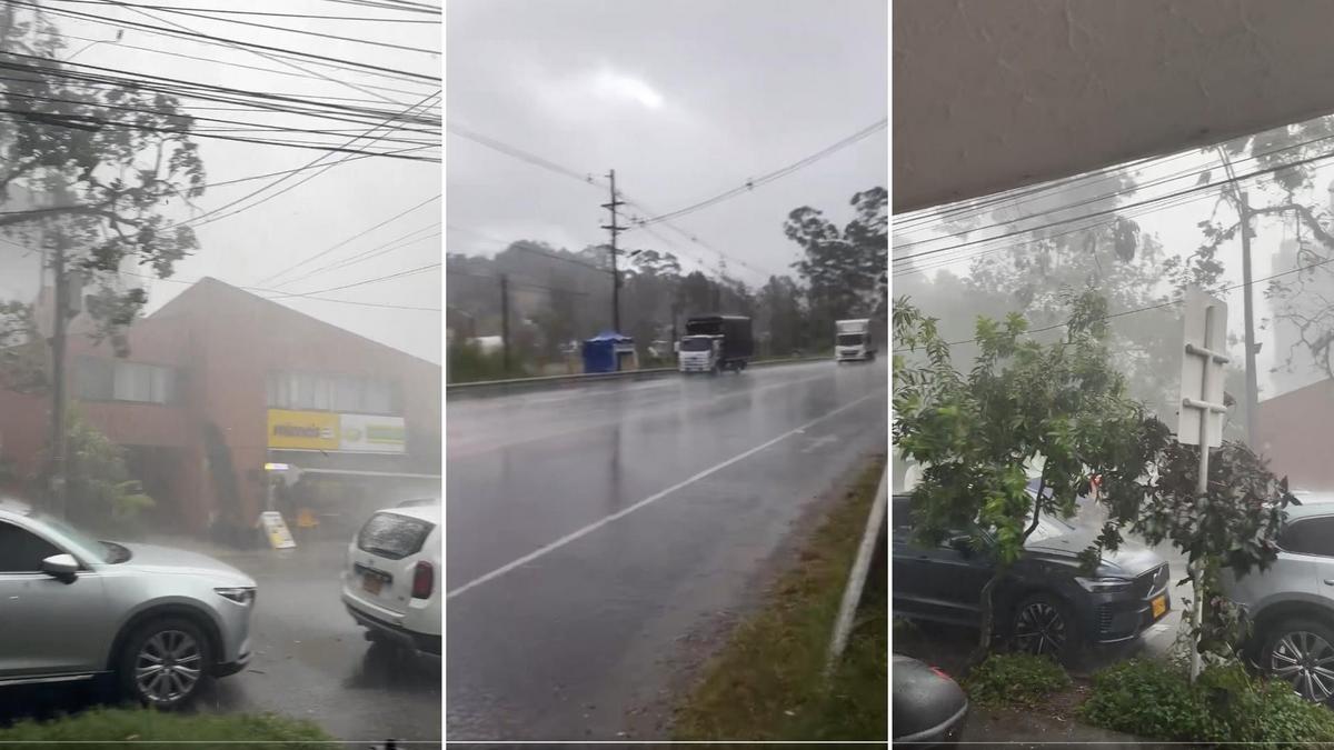 Fuertes lluvias en el Valle de Aburrá este viernes 9 de octubre